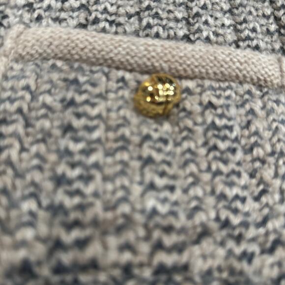 PATOU Neutral Alpaca Wool Blend Knitted Fitted Jacket Size XL - Picture 7 of 10